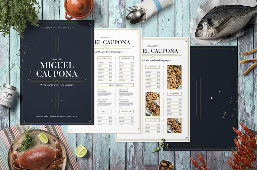 36 Creative Menu Layout Ideas for Restaurant Menu Templates